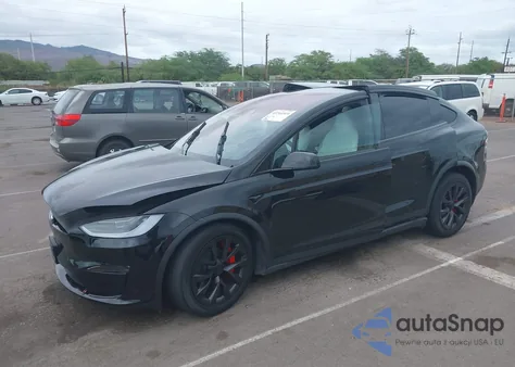 2023 Tesla Model X Plaid Tri Motor All-Wheel Drive z USA, uszkodzony, nr VIN 7SAXCBE61PF418287